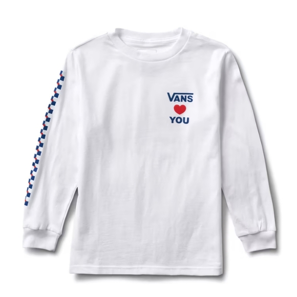 Kids White Long Sleeve Shirt - Picture 5 of 5